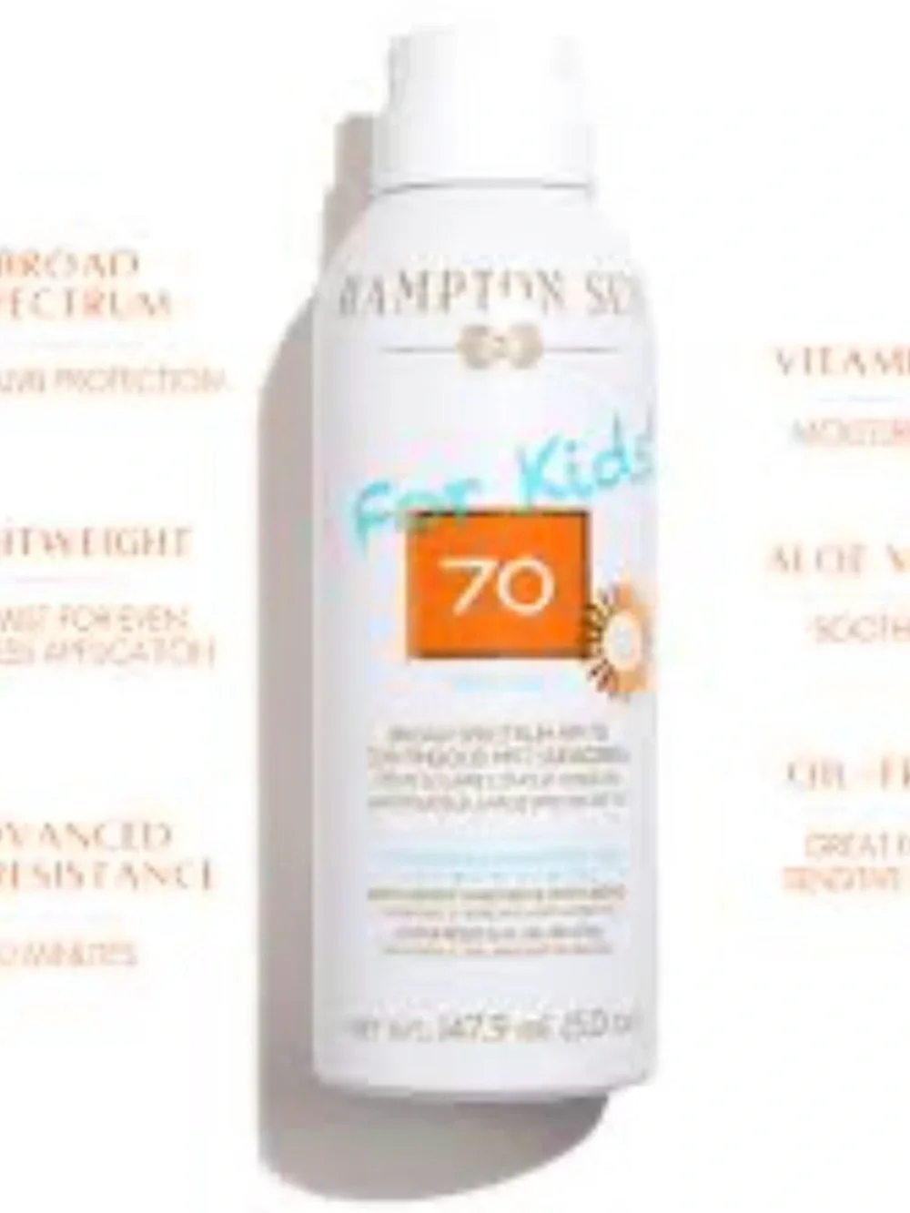 Hampton Sun Kids SPF 70 Continuous Mist Sunscreen for Kids - NWOT